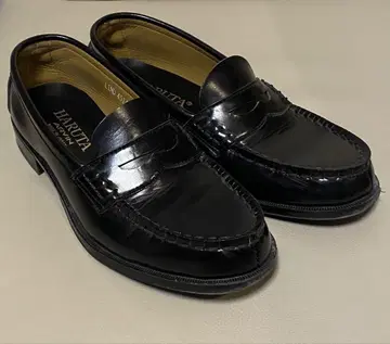 HARUTA 하루타 로퍼 블랙 천연 가죽 23.5cm