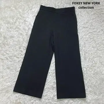 FOXEY collection 와이드 팬츠 스트레치 38 블랙