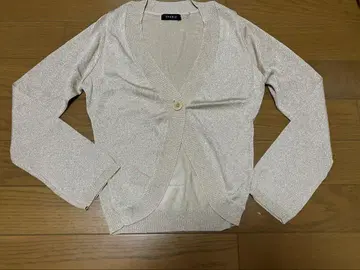 LOUNIE 골드 긴팔 가디건