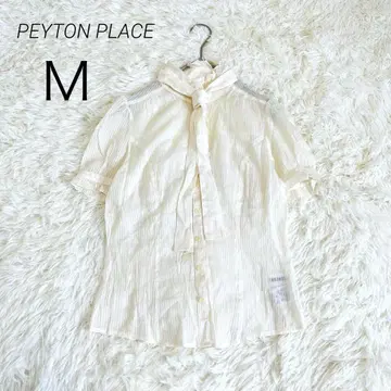 페이튼 플레이스 블라우스 셔츠 리본 타이 보타이 프릴 아가씨