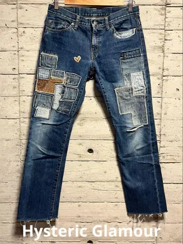 Hysteric Glamour 패치워크 디자인 데님 팬츠