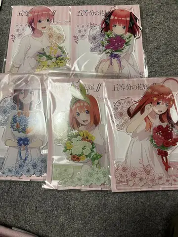 5등분의 신부 플라워 ver. 빅 아크릴 스탠드 5종 세트