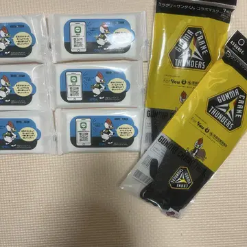 군마 크레인 썬더스 마스크, 토트백, 물티슈 세트