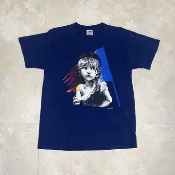 레어 Les Miserables 티셔츠 레미제라블 네이비 M