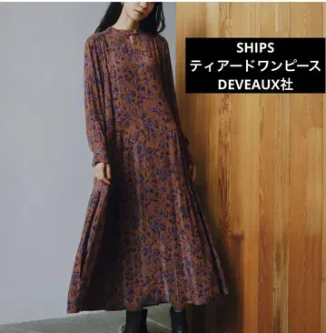 SHIPS 쉽스 DEVEAUX사 금실 티어드 원피스