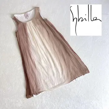Sybilla 시빌라 실크 100% 원피스 그라데이션 M