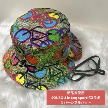 미사용 새상품 SOUSOU 르꼬끄 콜라보 리버서블 햇