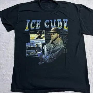 ICE CUBE 아이스 큐브 그래픽 티셔츠 블랙 M 사이즈 면100%
