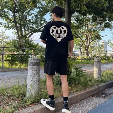 hth / 하트 로고 티 블랙