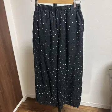 URBAN RESEARCH DOORS 블랙 화이트 도트 캐주얼 팬츠 M