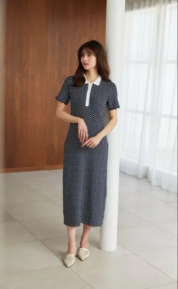 Her lip to 스캘럽 폴로 드레스