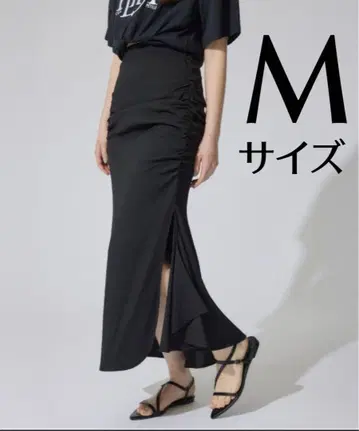 rienda 개더 머메이드 저스트 허리 스커트 M 사이즈 새상품