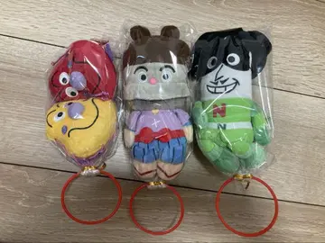 가자! 호빵맨 봉제 인형 특별 3종 세트