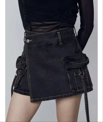 EMODA 카고 랩 숏 팬츠 Msize 블랙