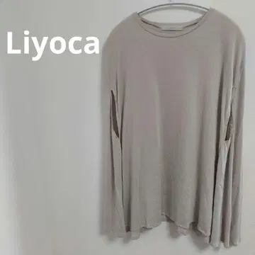 Liyoca 티셔츠 컷소 버터플라이 튜닉 일본제
