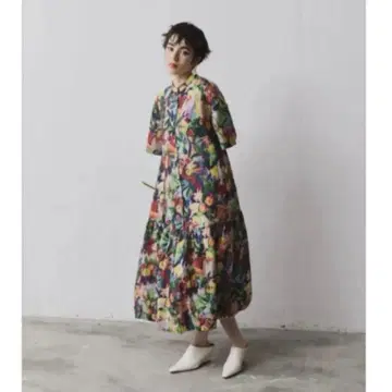 manana suerte 오리지널 프린트 벌룬 원피스 프리