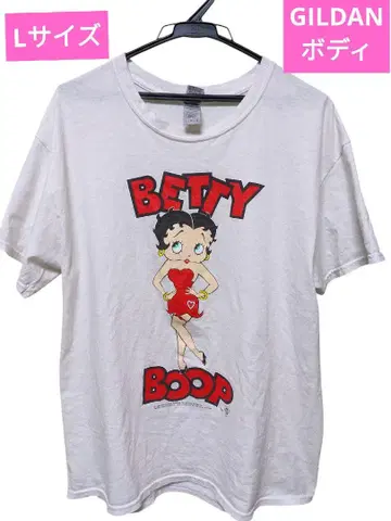 베티챕 BETTY BOOP 티셔츠 화이트 L 사이즈 구제 의류