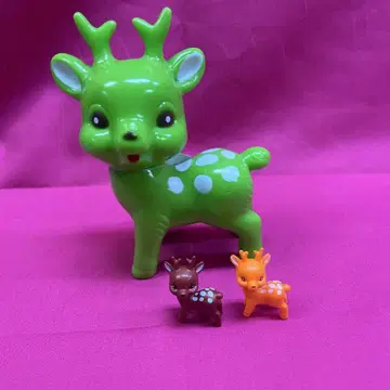 소프트 비닐 사슴 부모와 새끼