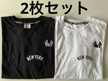 NY 양키스 포켓 부착 티셔츠