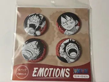 원피스 봄 컬렉션 캔뱃지 4개 세트 루피 EMOTIONS