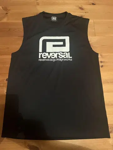 reversal 블랙 탱크탑 XL 리버설 슬리브리스