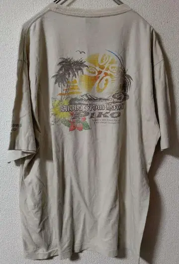 Piko Aloha from Hawaii 티셔츠 XL 싱글 스티치