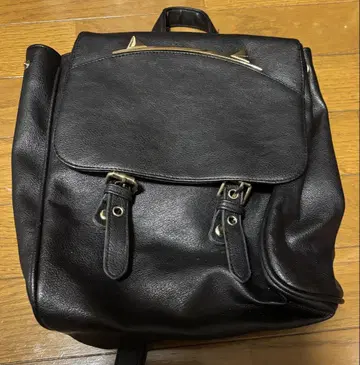 블랙 고양이 귀 백팩