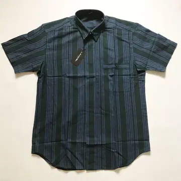 [미사용] LANCEL 면 린넨 반팔 셔츠 빈티지 정가 19,000엔
