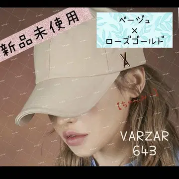 VARZAR 643 공식 정품 바자르 캡 베이지 로즈 골드