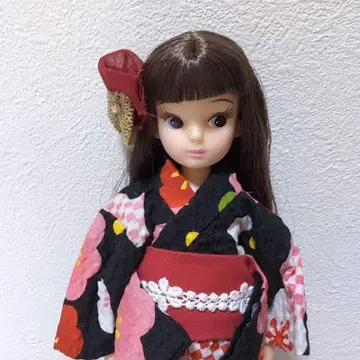 초대 리카짱 복각판 인형과 기모노 레이디 리카 스칼렛짱 타미짱