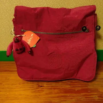 Kipling 로즈 핑크 숄더백 (대) 몽키 포함