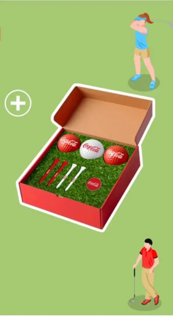 Coca-Cola Goods Golf Golf Ball Set Goods New Product