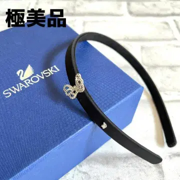 새상품급 SWAROVSKI 스와로브스키 머리띠 나비 스와로 비쥬