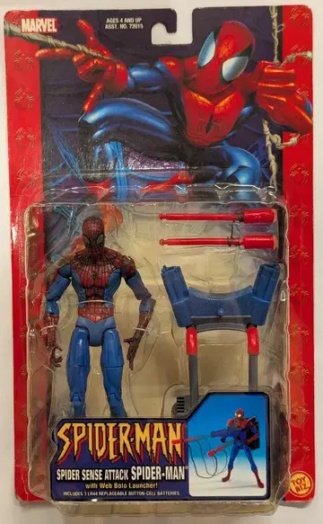 TOYBIZ (액션 피규어) 스파이더 센스 어택 스파이더맨 6인치