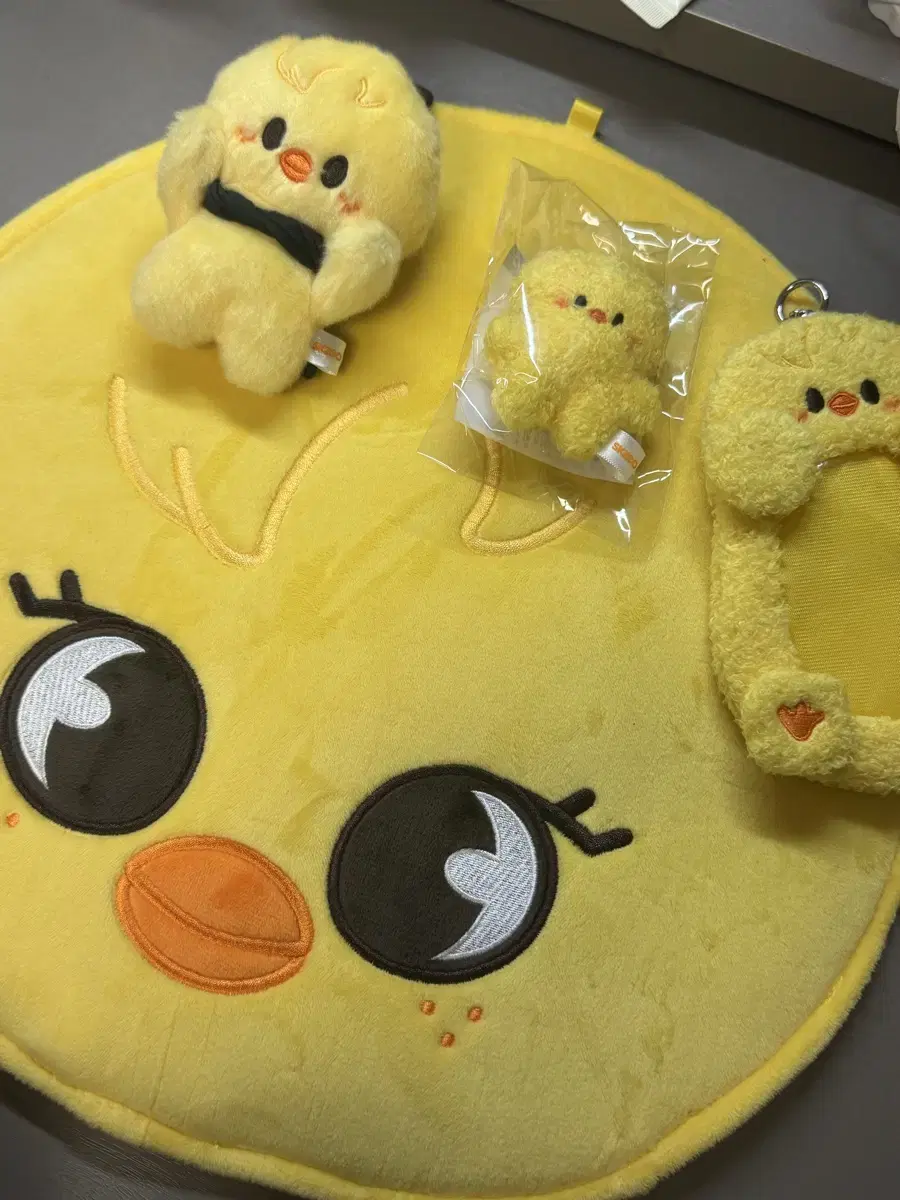 뽁아리 키링 우치와 커버 플러피 키링