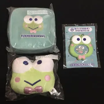 산리오 하피단부이 당첨 복권 케로피 파우치 마스코트 캔 배지 & 홀더