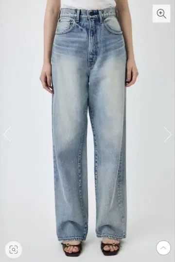 MOUSSY HW 데미지 루즈 스트레이트 25인치