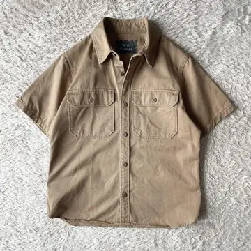 컨디션 최상 R.H.vintage 더블 포켓 셔츠 XS 카멜