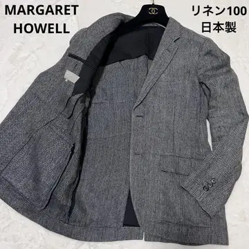 린넨 100 마가렛호웰 테일러드 자켓 헤링본 일본제