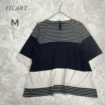 필아트 FILART 스트라이프 M 사이즈 오분 소매 튜닉