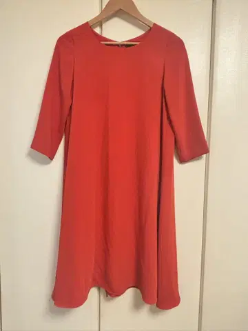 UNITED ARROWS 빨간색 7부 소매 원피스