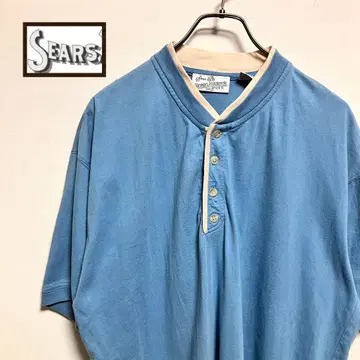 Sears 헨리넥 티셔츠 XL 구제 의류 시어스 무지