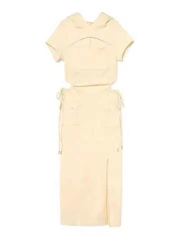 앤드 마리 and Mary Effie slit dress Ivory