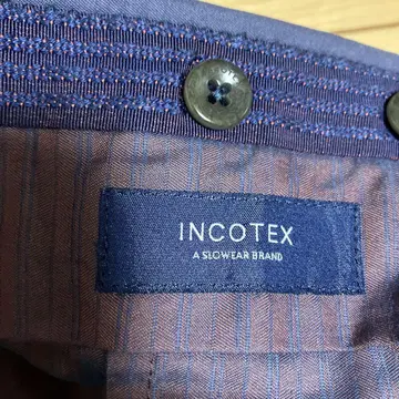 INCOTEX 네이비 슬랙스 봄/여름 32