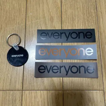 everyone 스티커 키링 세트