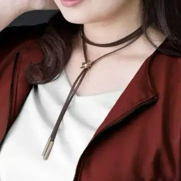 FF7 파이널 판타지 VII 가죽 목걸이 에어리스 초커 새상품