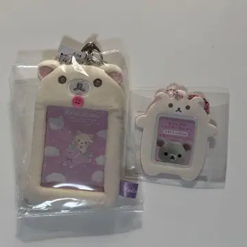 코리락쿠마 트레이딩 카드 케이스 & 선택한 사진 키링