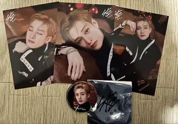 Stray kids 반찬 2023 Xma Pop Up 랜트 3장, 캔뱃지