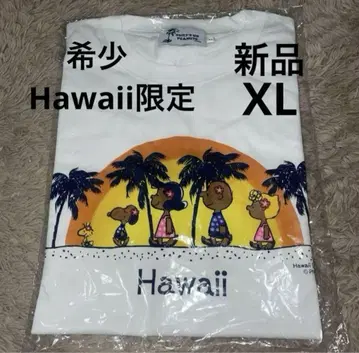 새상품 하와이 한정판 일광화상 스누피 석양 티셔츠 XL 모니 호놀룰루