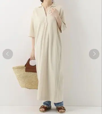 IENA 이에나 카노코 폴로 원피스 맥시 길이